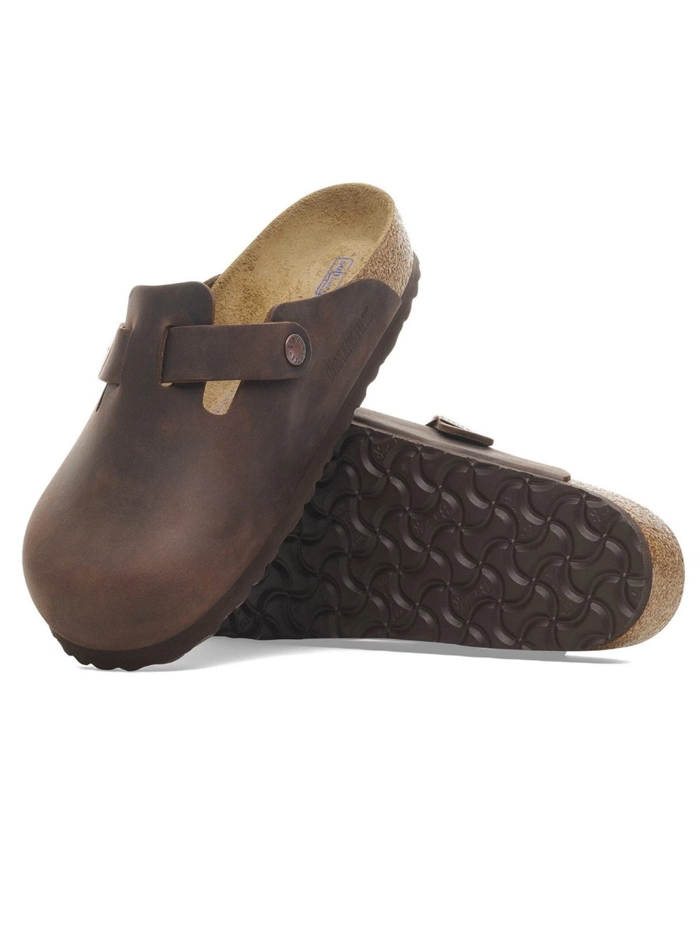 Birkenstock Boston Soft Footbed Clog, Habana Oiled Leather, EU 39